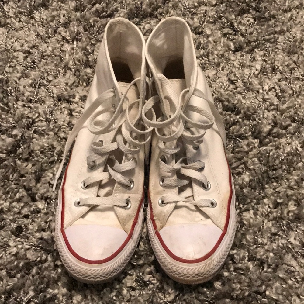 white high top converse all star